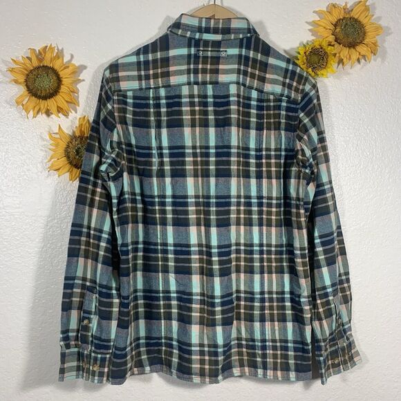 Duluth Trading Co. Plaid Double Pocket Button Shirt Size Large Women’s - Picture 4 of 8